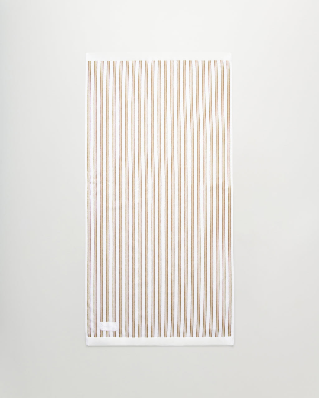 Wall Street bath towel | Stripe light beige Terry