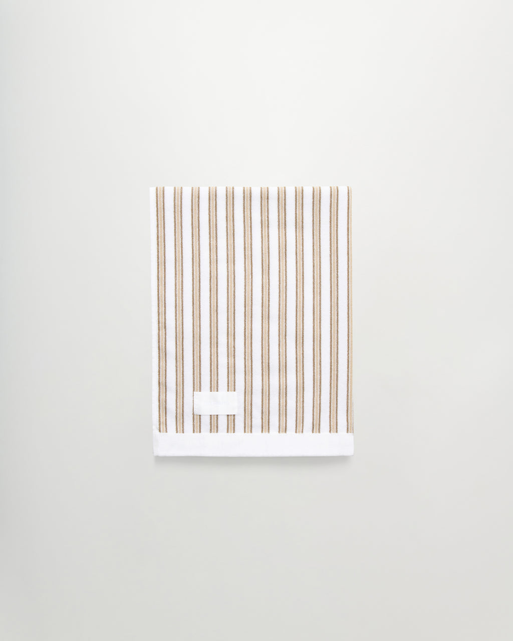 Wall Street bath towel | Stripe light beige Terry