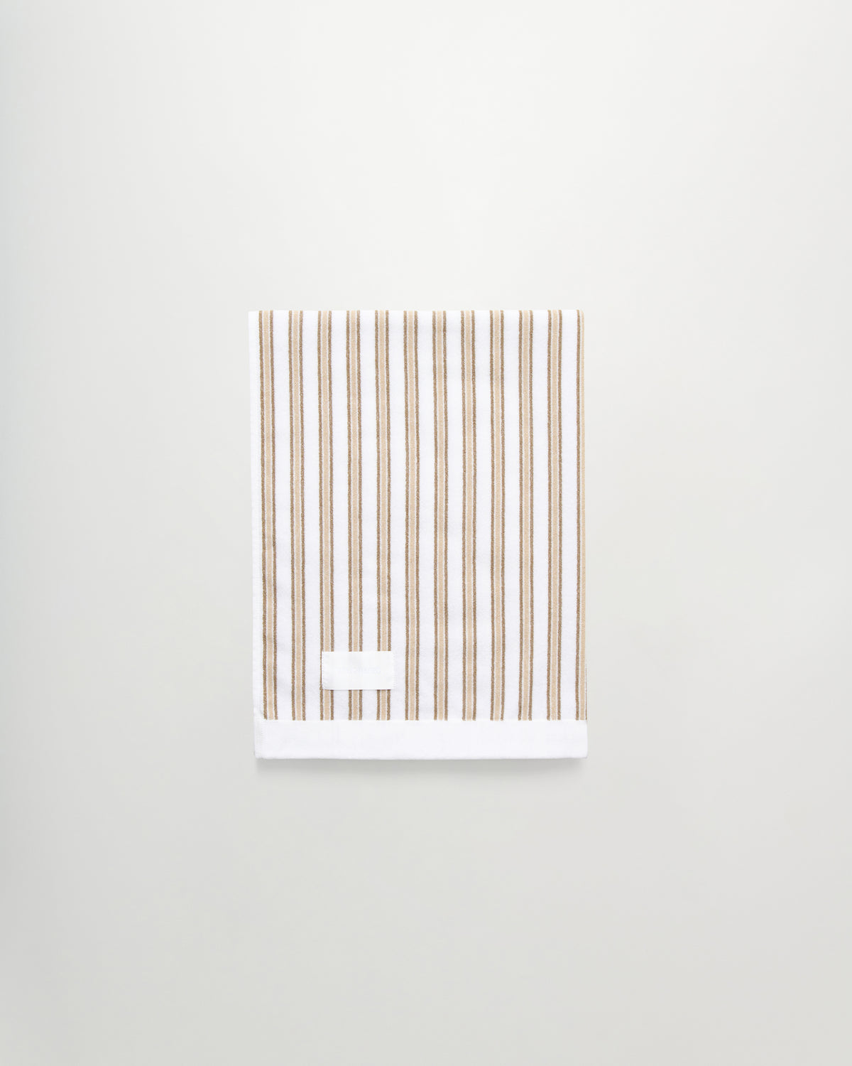Wall Street bath towel | Stripe light beige Terry