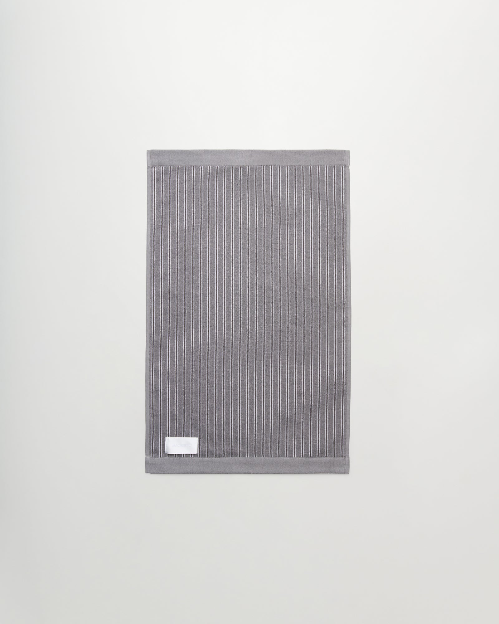 Wall Street hand towel | Stripe dark grey Terry
