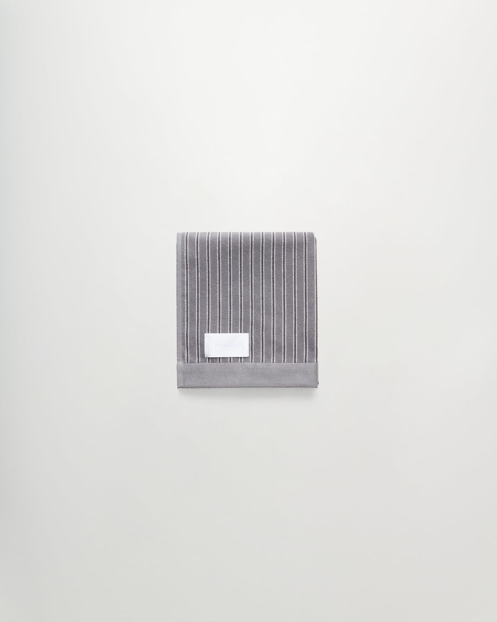 Wall Street hand towel | Stripe dark grey Terry