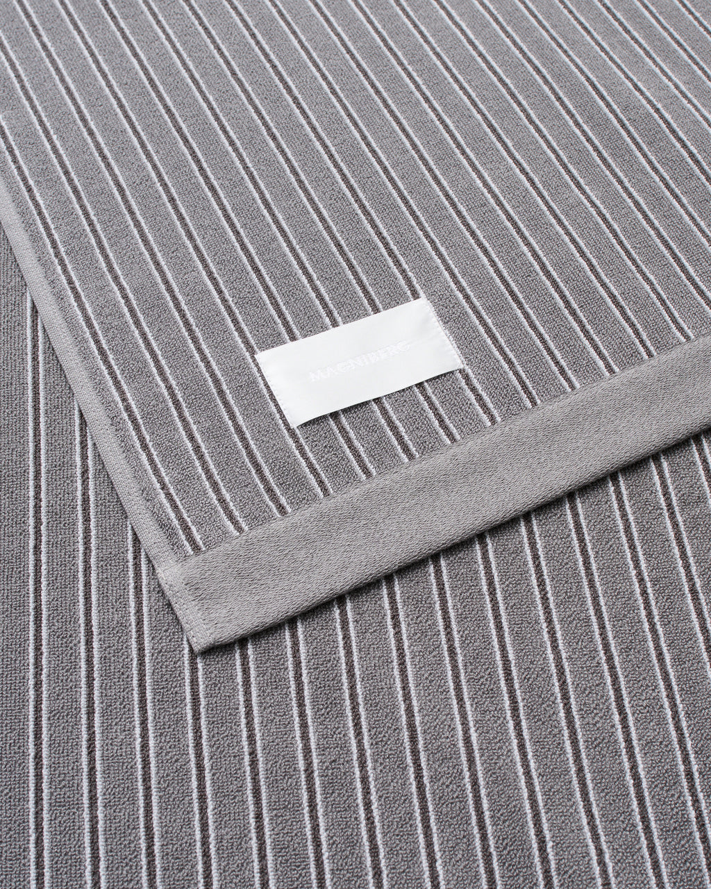 Wall Street hand towel | Stripe dark grey Terry