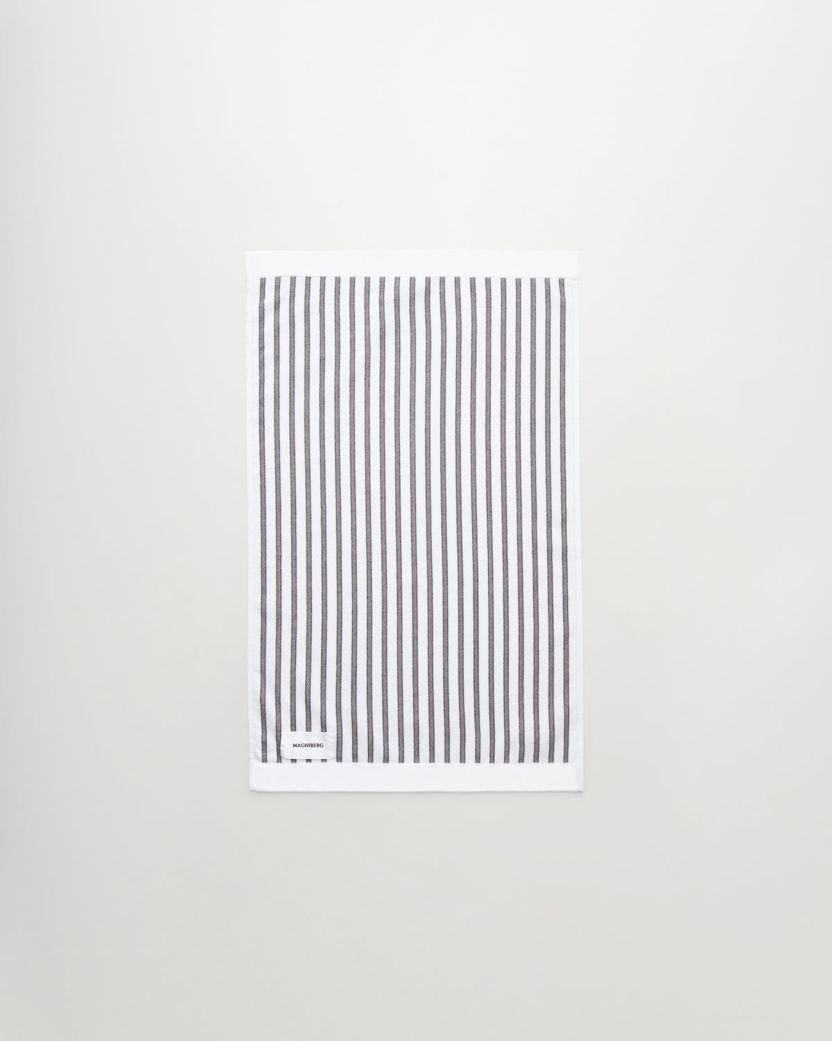 Wall Street hand towel | Stripe grey Terry