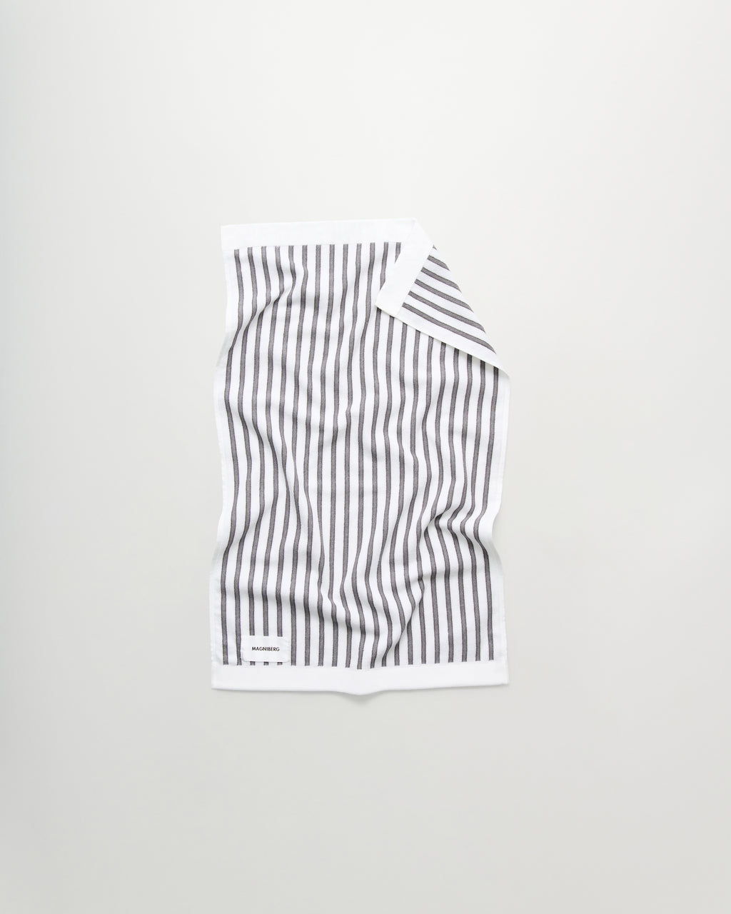 Wall Street hand towel | Stripe grey Terry