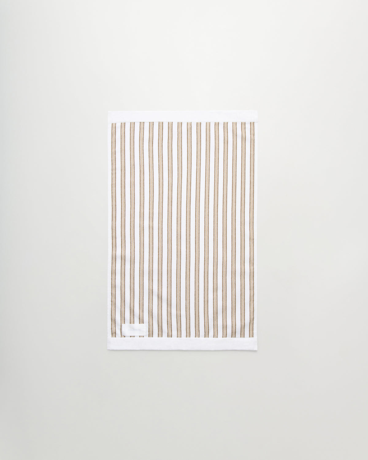 Wall Street hand towel | Stripe light beige Terry