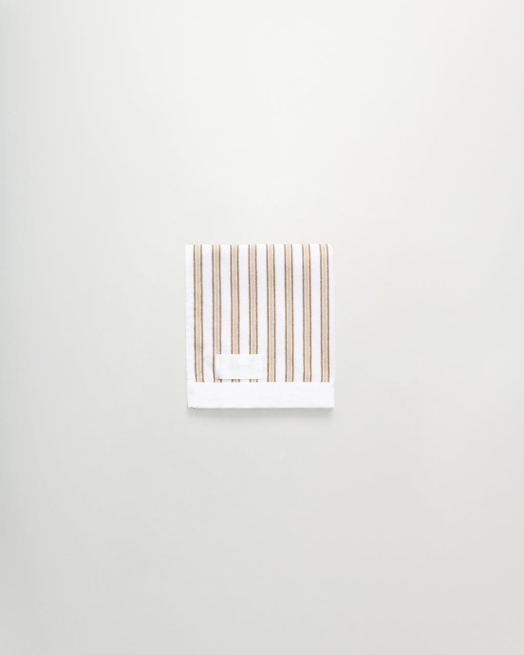 Wall Street hand towel | Stripe light beige Terry