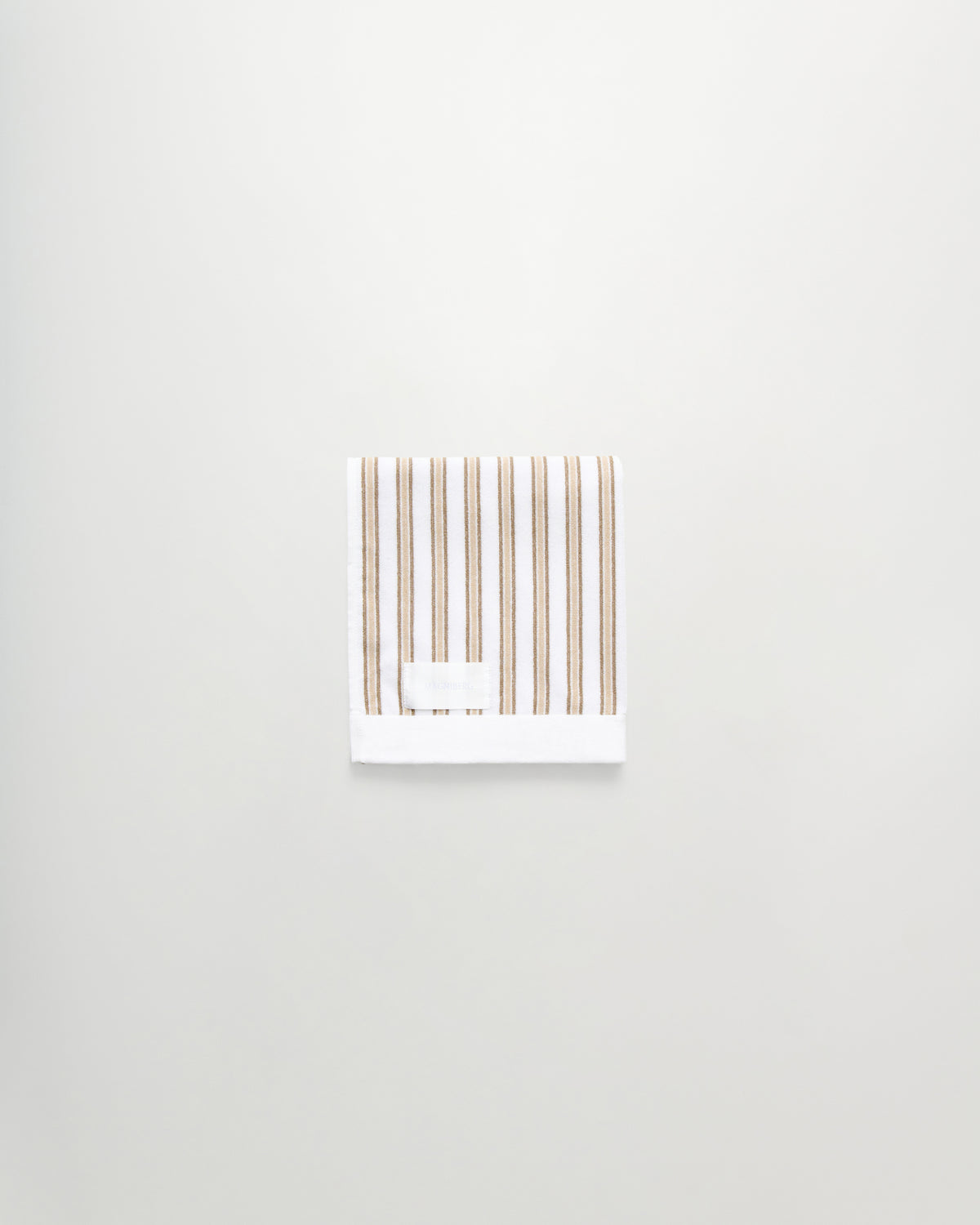 Wall Street hand towel | Stripe light beige Terry