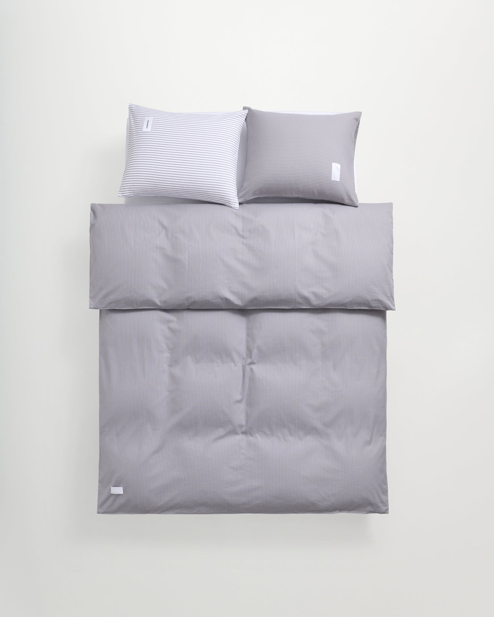 Wall Street duvet cover | Stripe dark grey Oxford