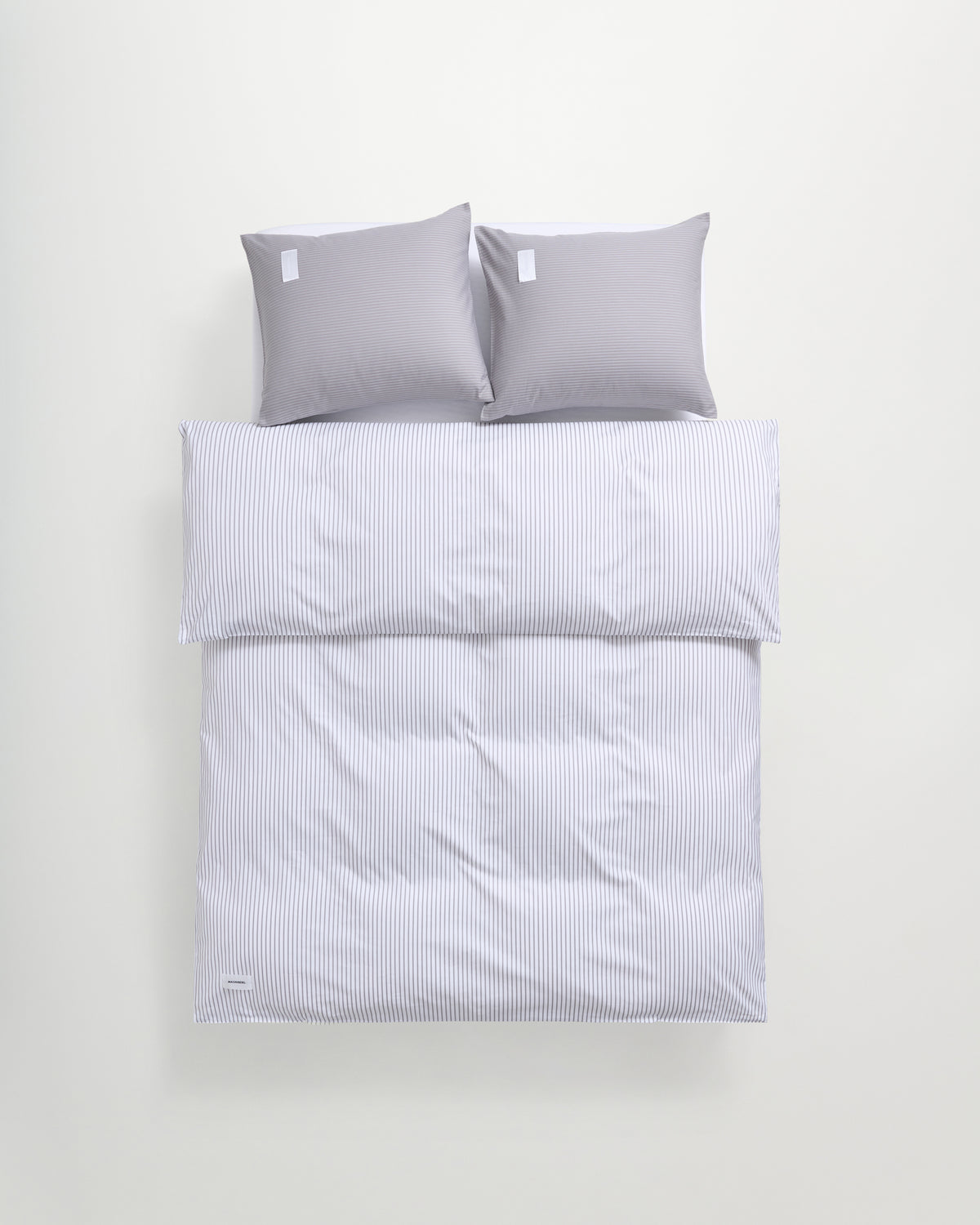 Wall Street duvet cover | Stripe grey Oxford