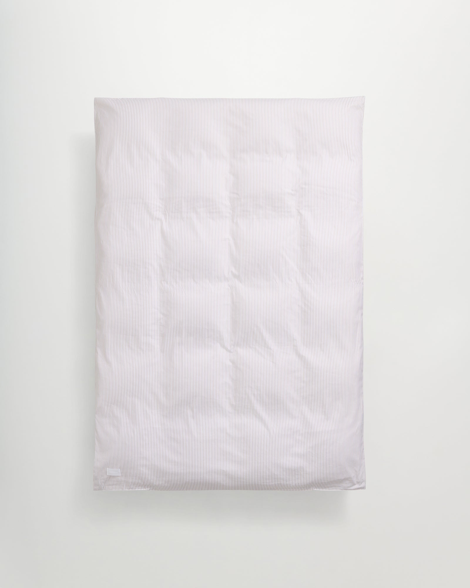 Wall Street duvet cover | Stripe light beige Oxford
