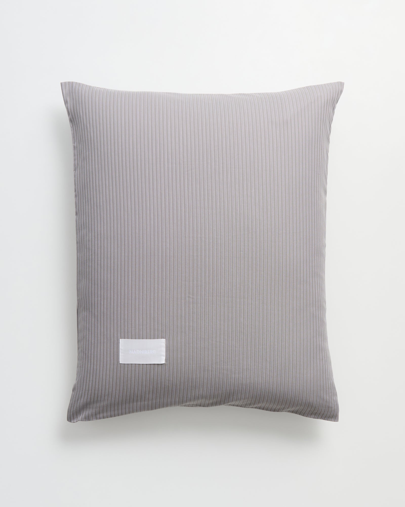 Wall Street pillow case | Stripe dark grey Oxford