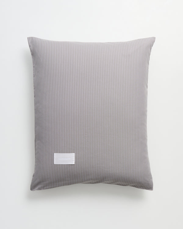Wall Street pillow case | Stripe dark grey Oxford
