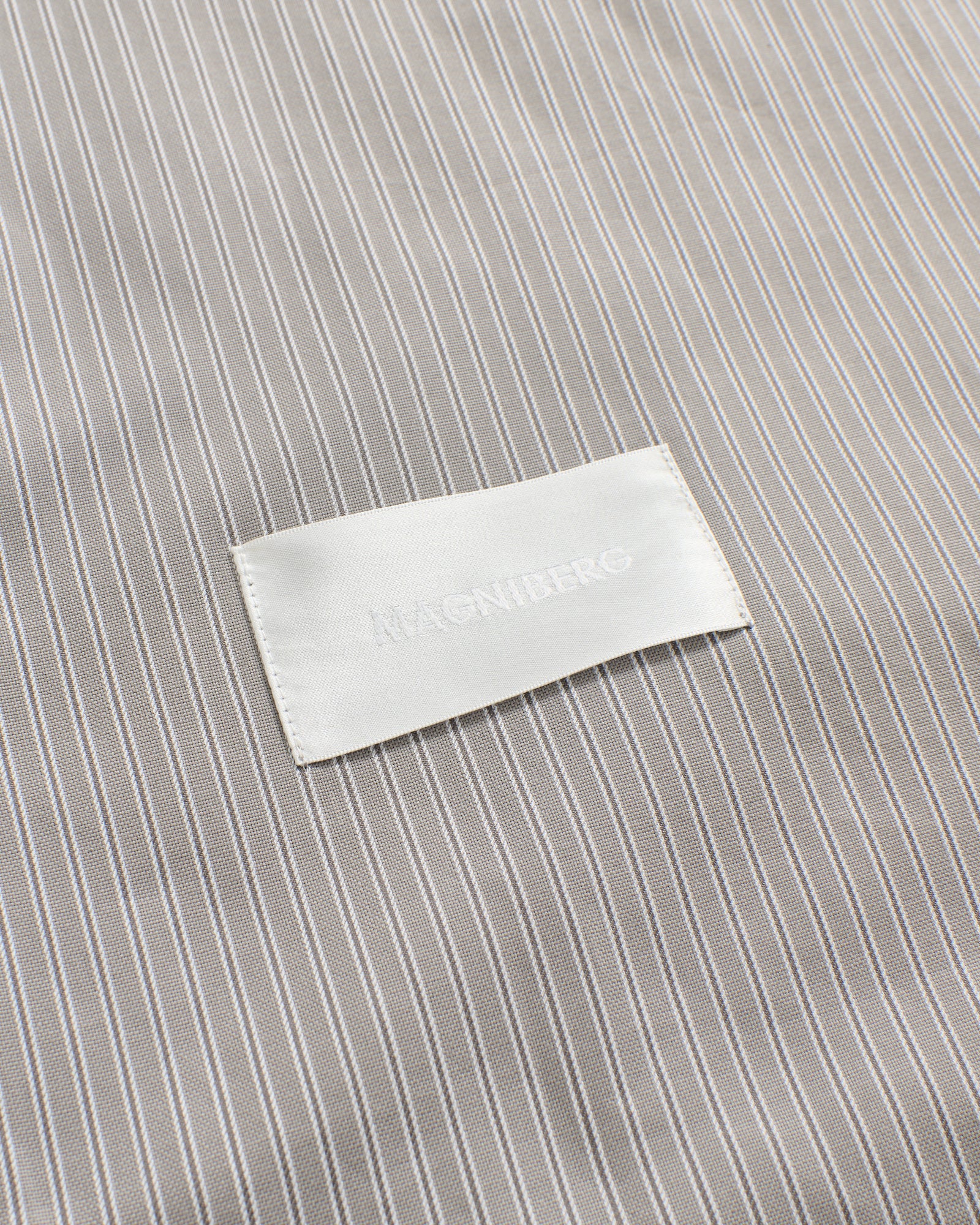 Wall Street duvet cover | Stripe dark grey Oxford