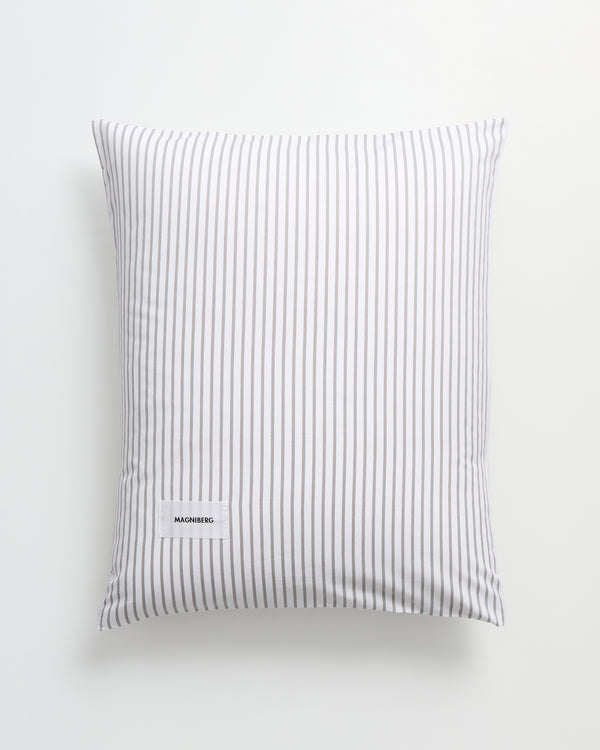Wall Street pillow case | Stripe grey Oxford