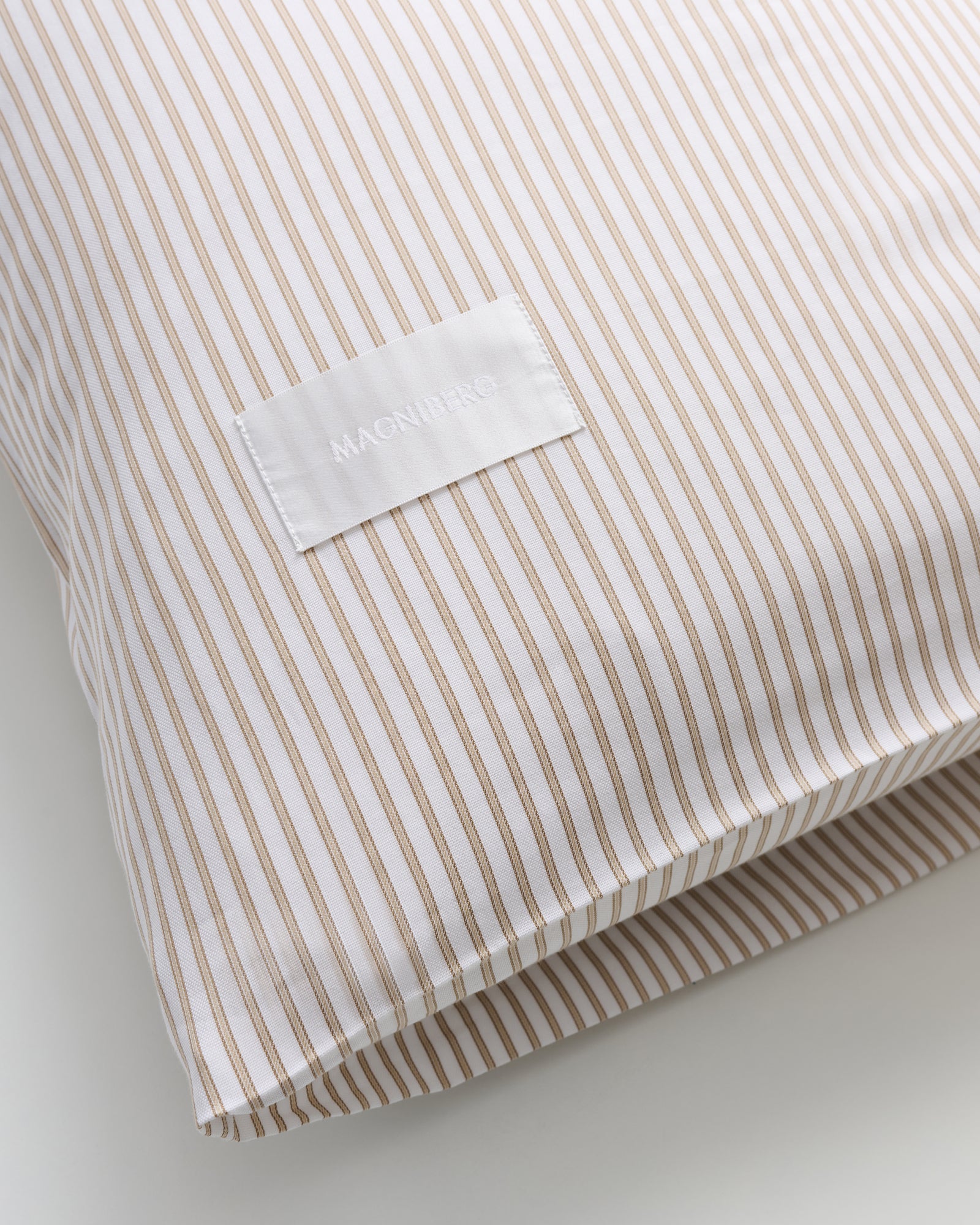 Wall Street pillow case | Stripe light beige Oxford