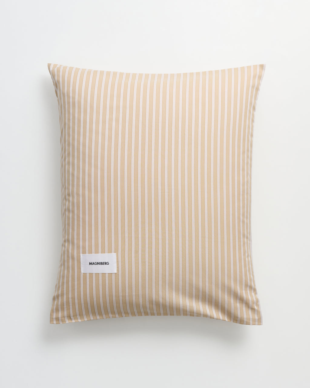 Wall Street pillow case | Stripe medium beige Oxford