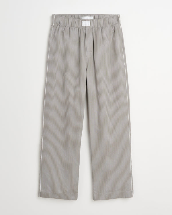 Wall Street pants | Stripe dark grey Oxford