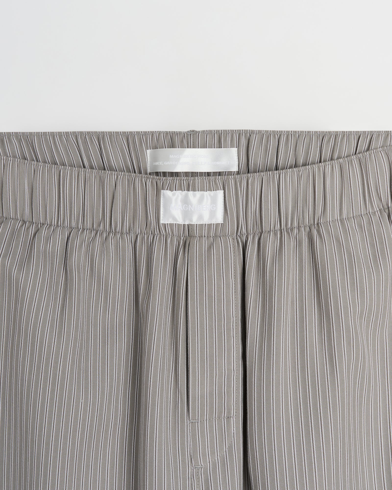Wall Street pants | Stripe dark grey Oxford