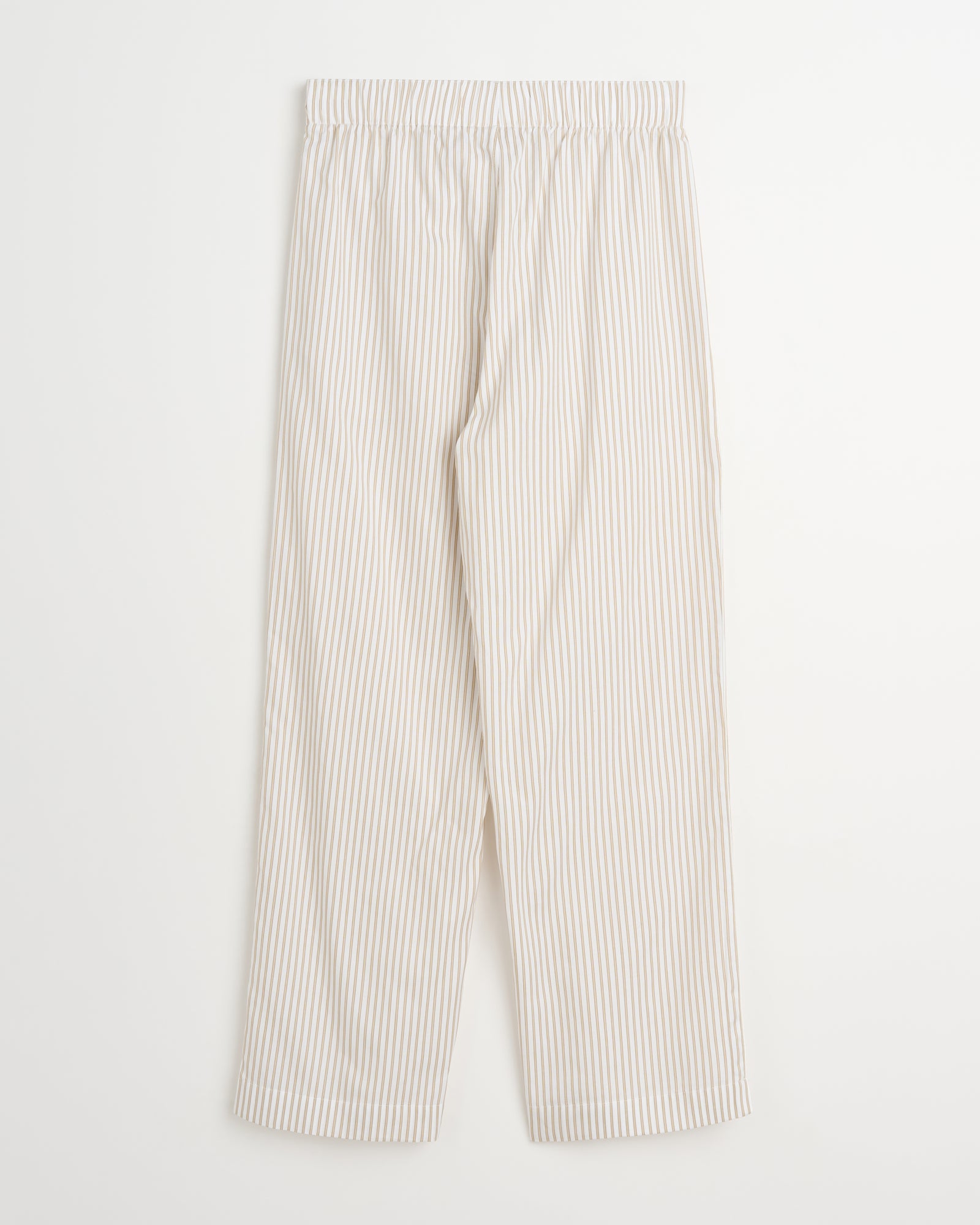 Wall Street pants | Stripe light beige Oxford