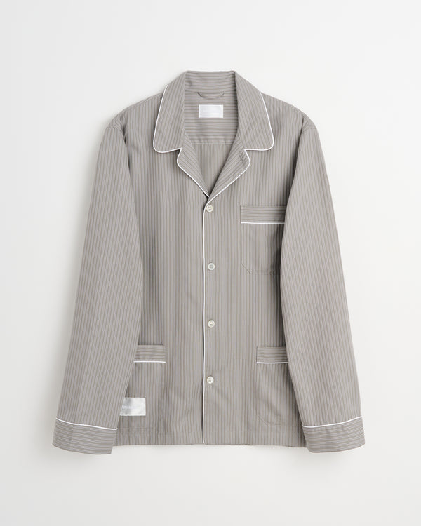 Wall Street shirt | Stripe dark grey Oxford