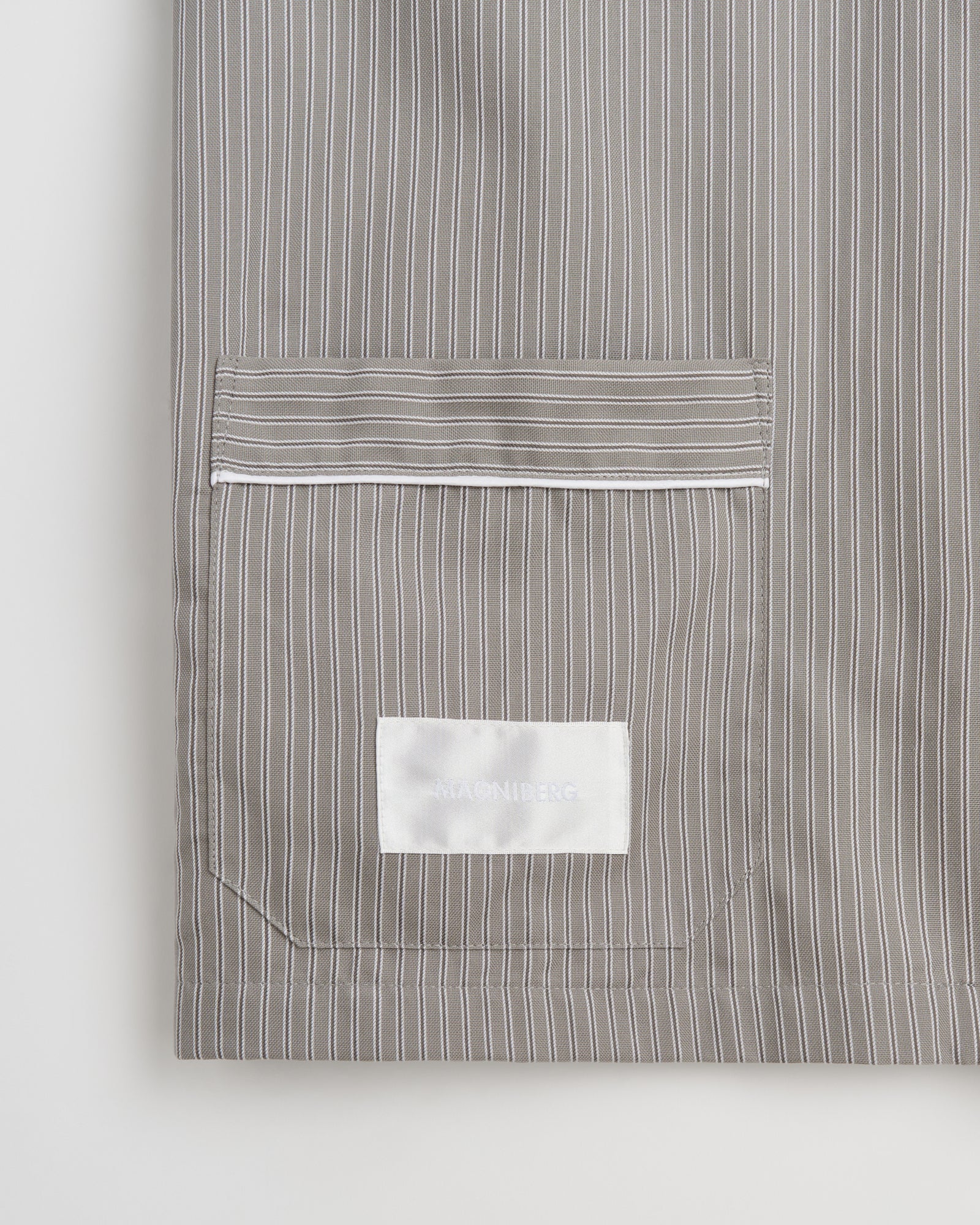 Wall Street shirt | Stripe dark grey Oxford