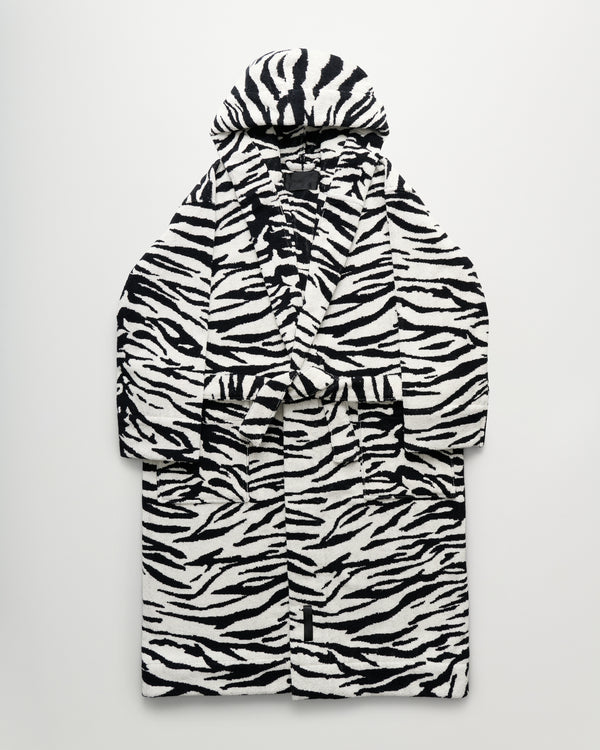 Wild bathrobe | Coconut white tiger Terry