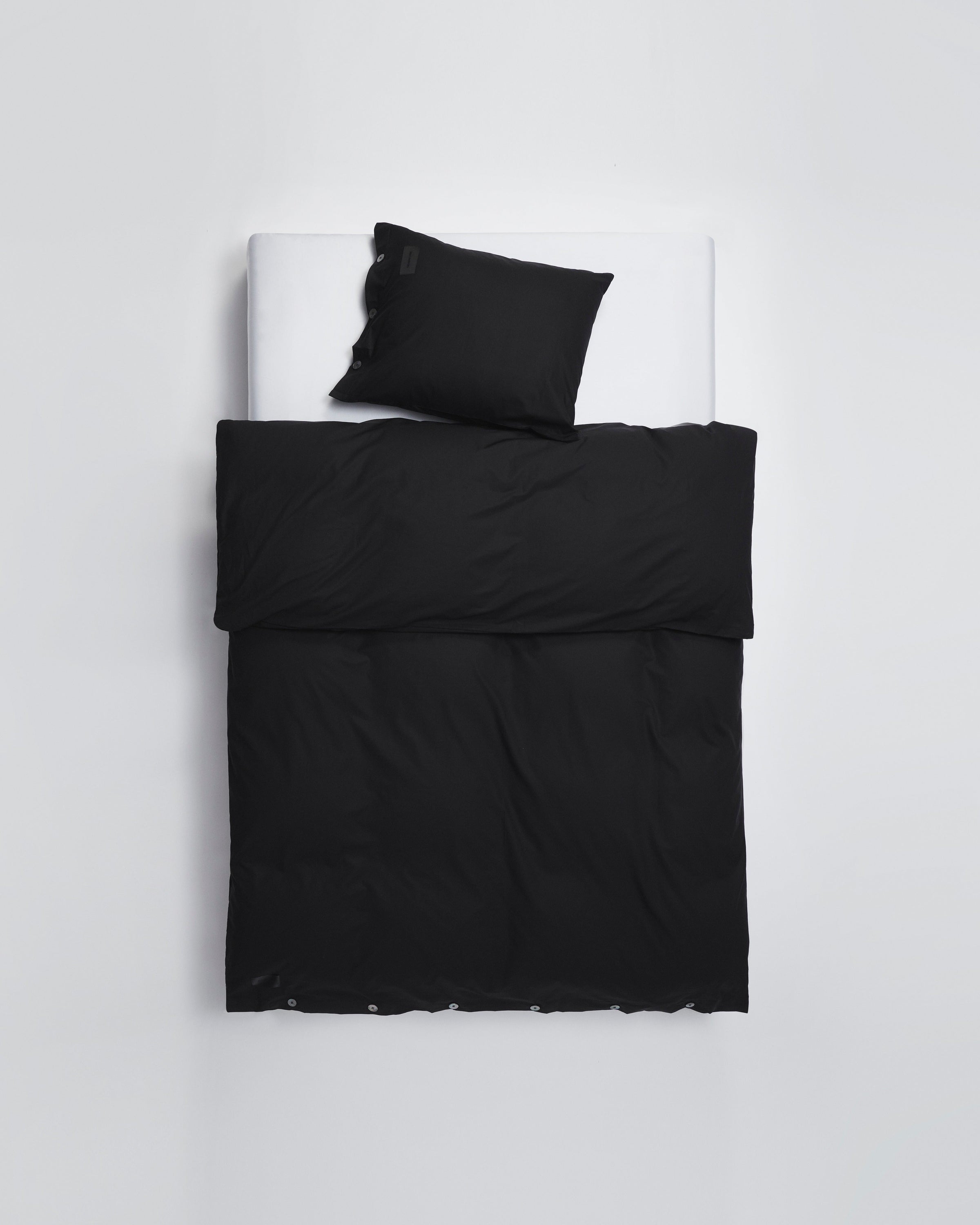 Mother duvet cover | Black Poplin