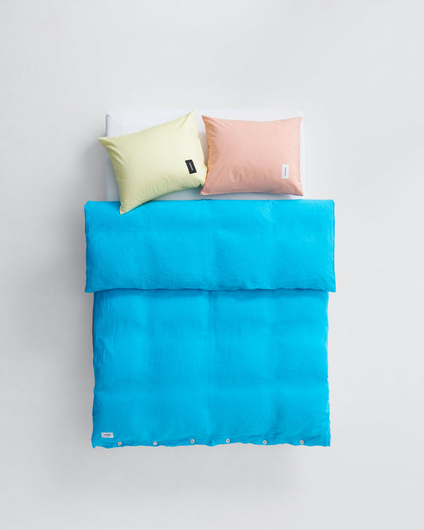 Mother duvet cover | Dance blue Linen