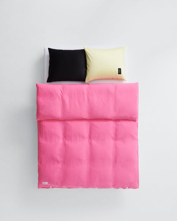 Mother duvet cover | Happy pink Linen