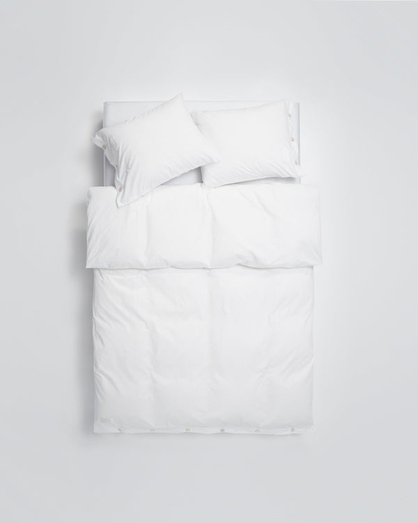 Mother duvet cover | White Poplin