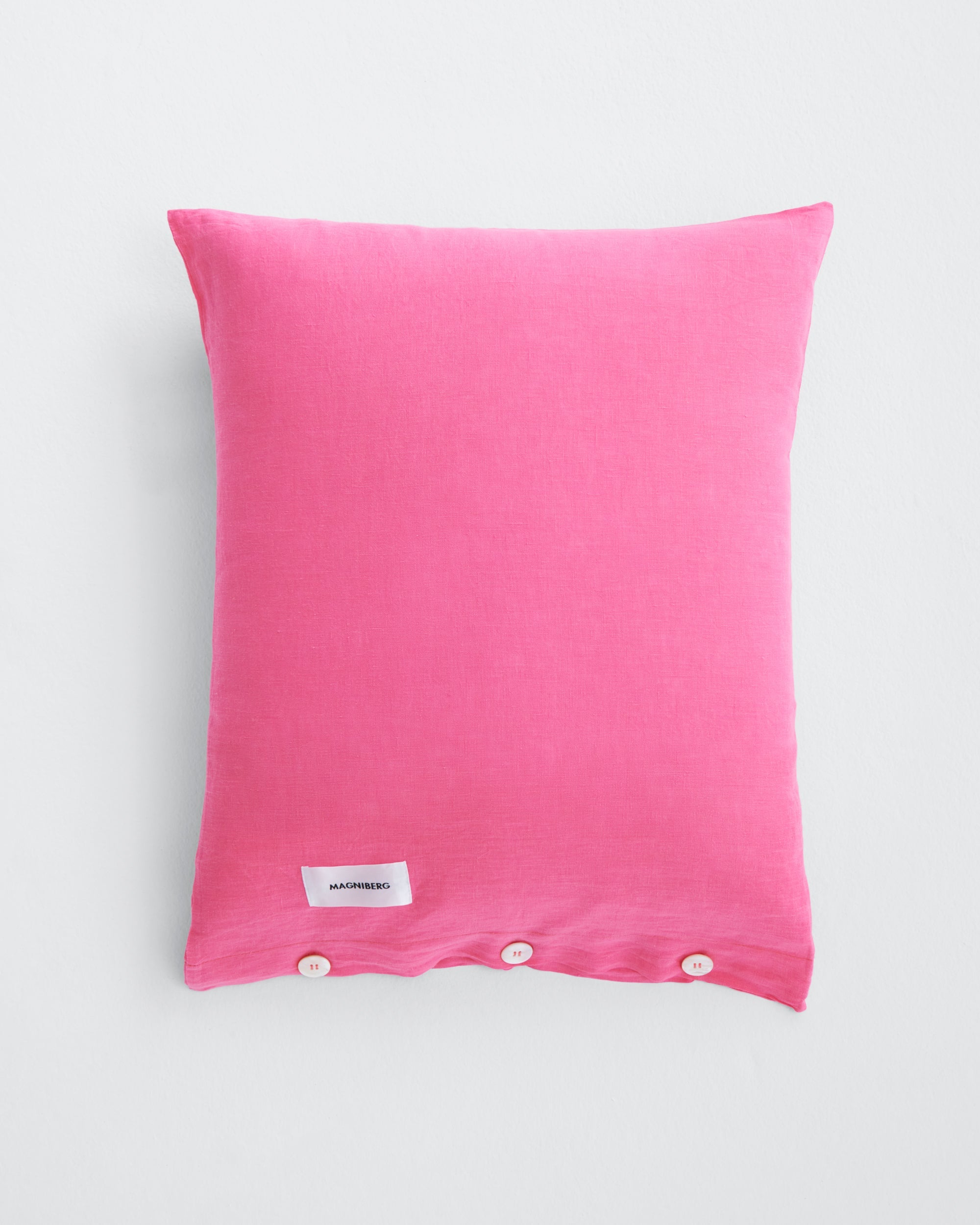 Pink shops linen pillow