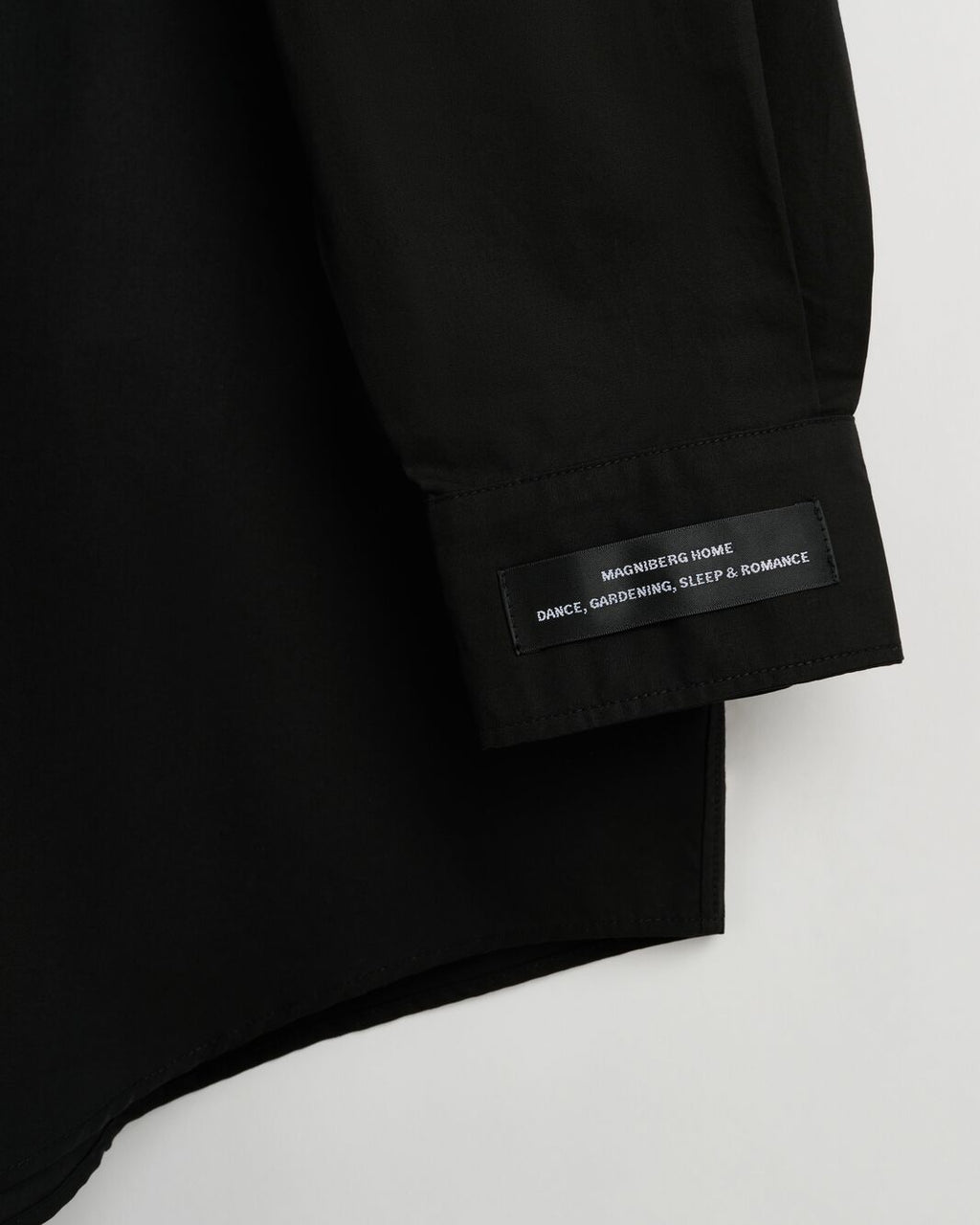 Night shirt | Black Poplin