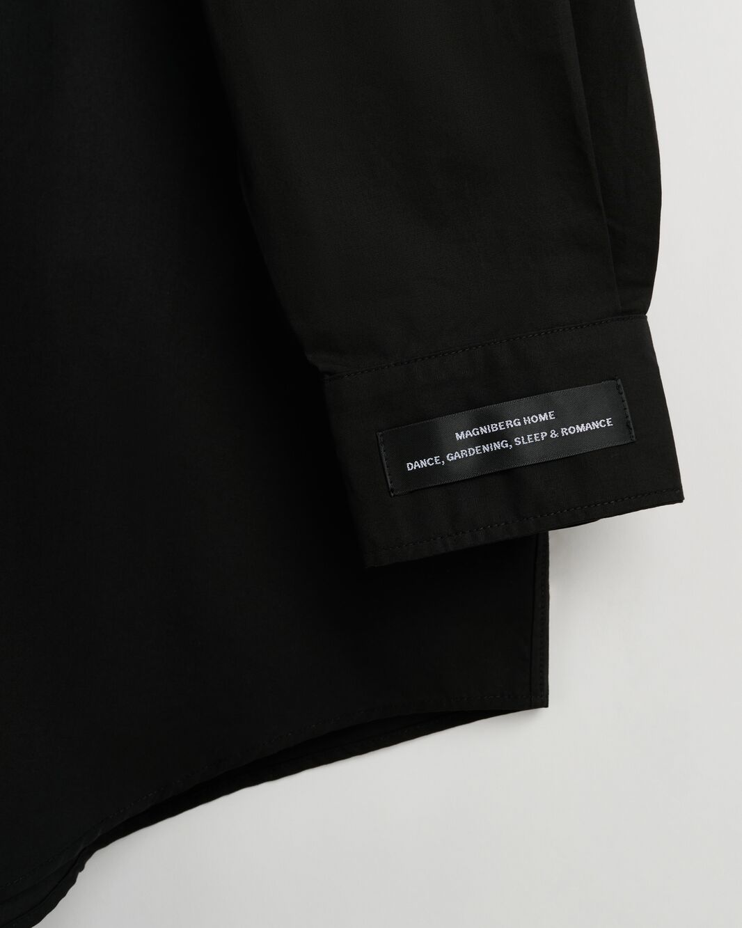 Night shirt | Black Poplin