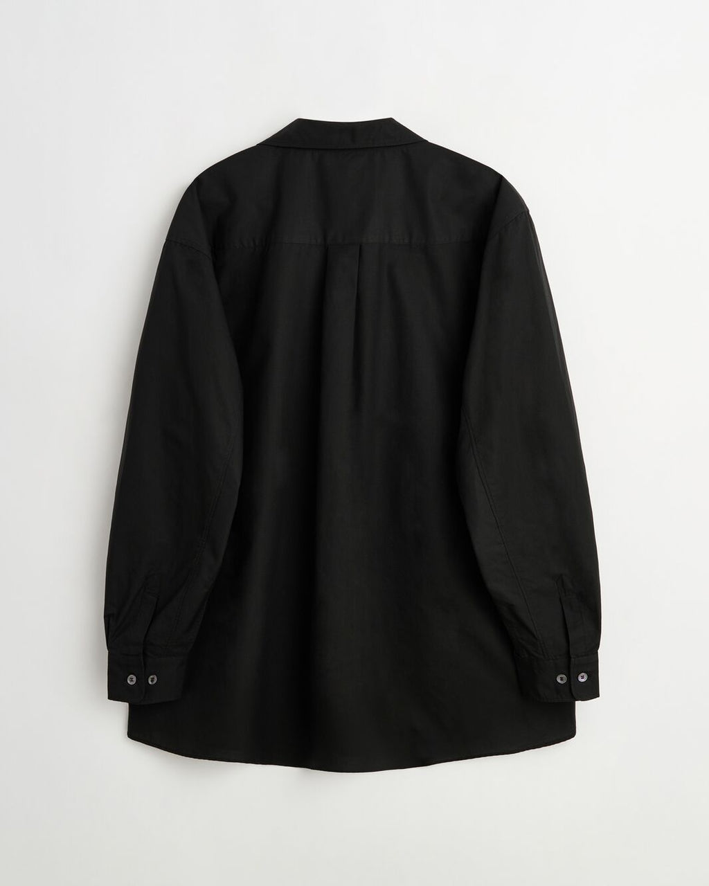 Night shirt | Black Poplin