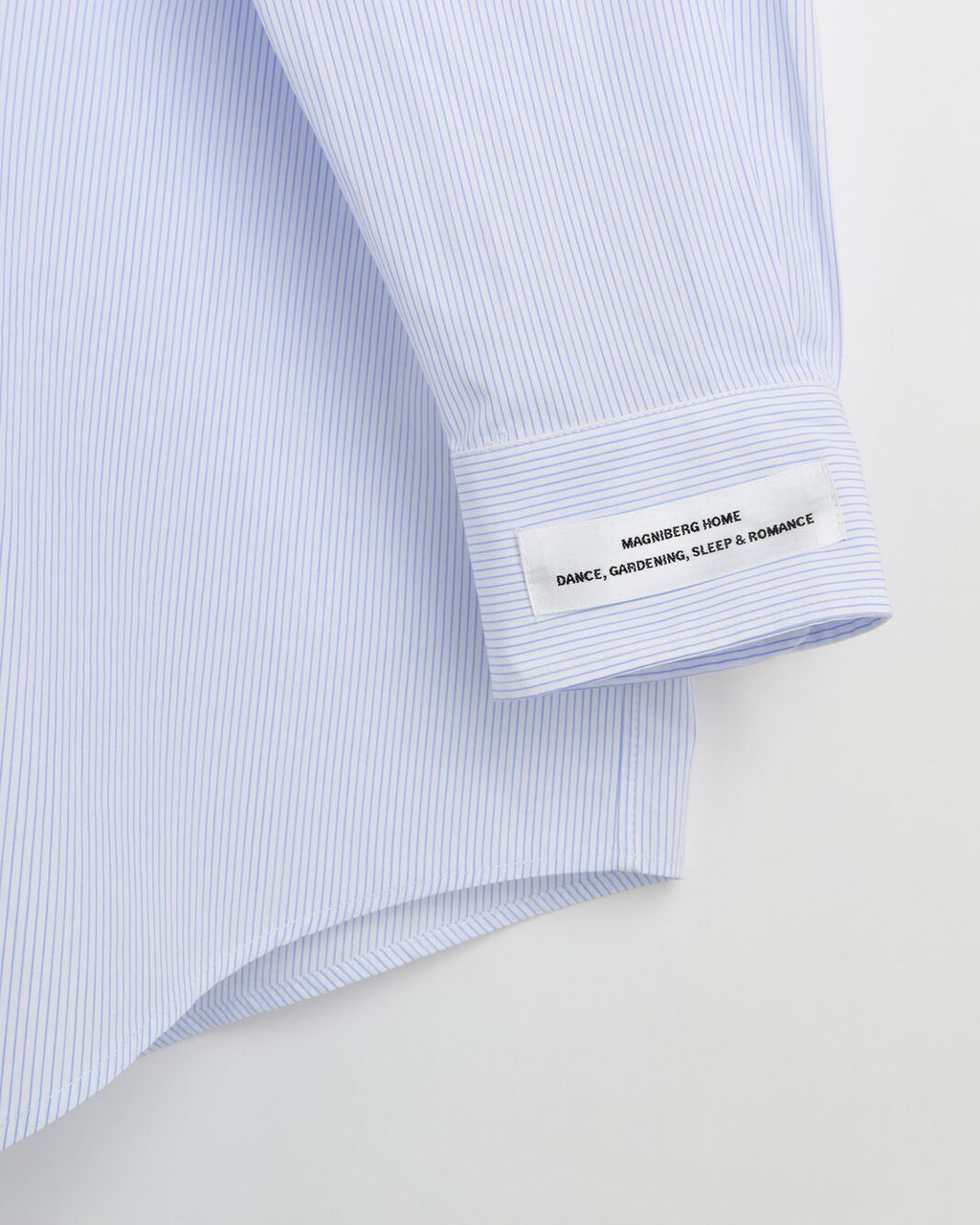 Night shirt | Light blue mini stripes Poplin