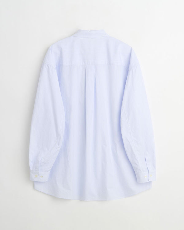 Night shirt | Light blue mini stripes Poplin