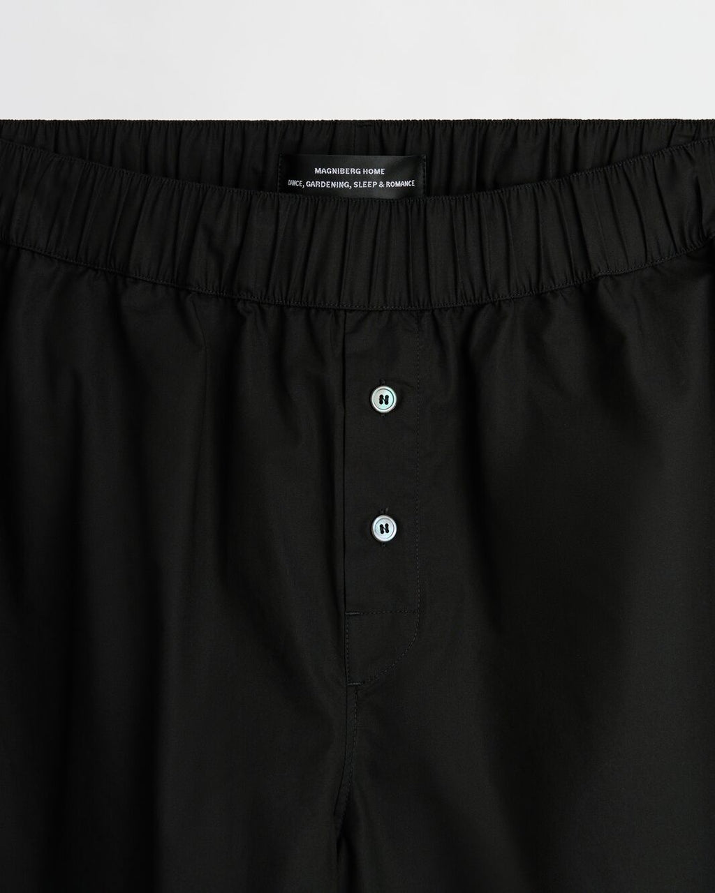 Night shorts | Black Poplin