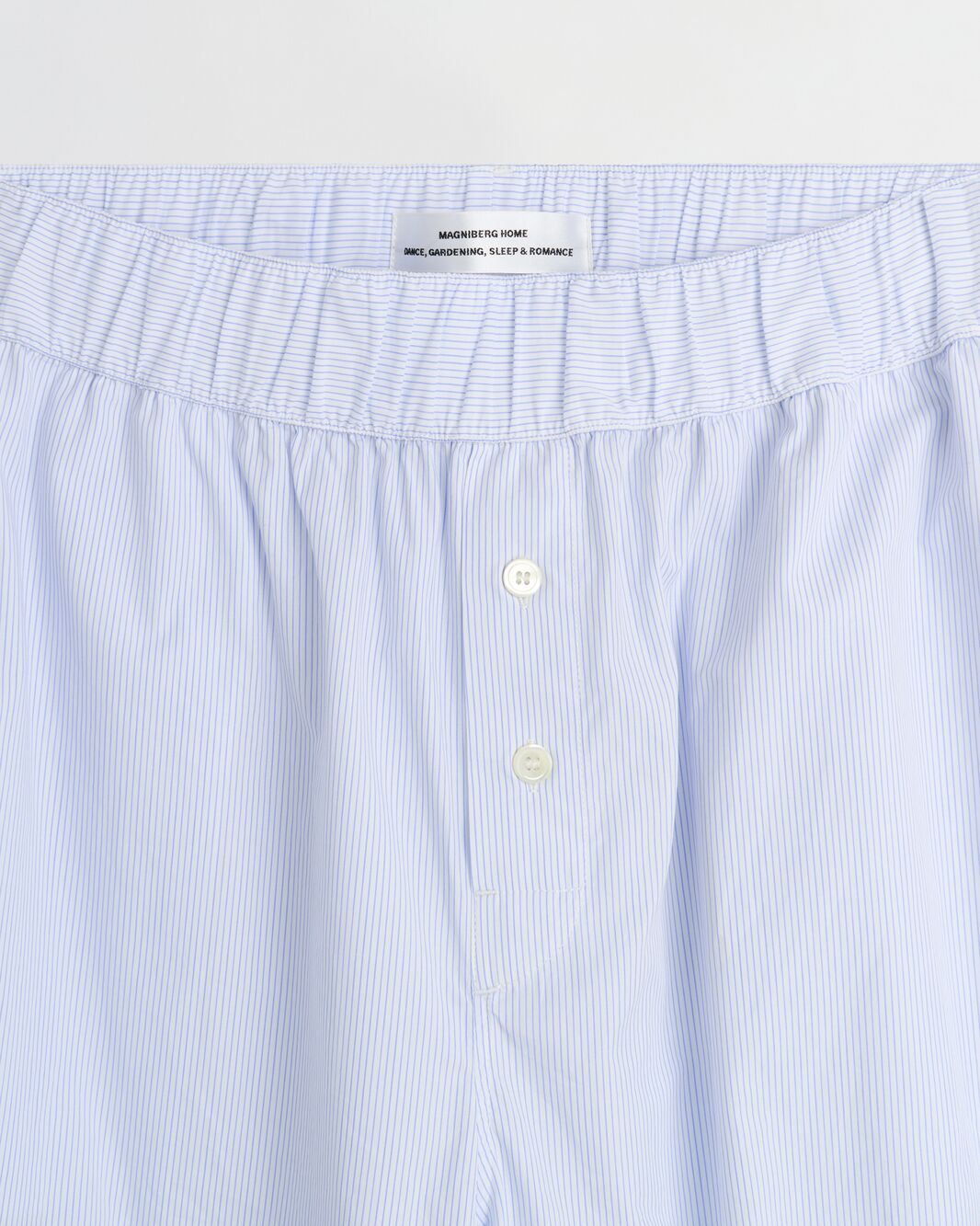 Night shorts | Light blue mini stripes Poplin