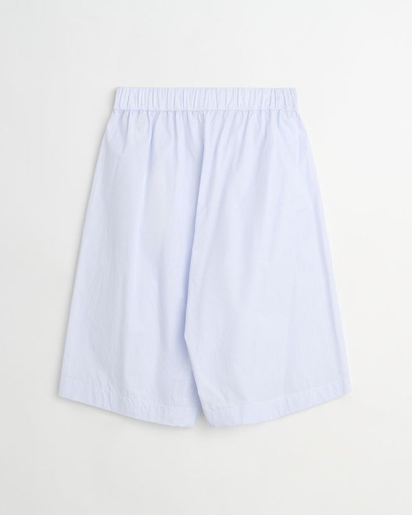 Night shorts | Light blue mini stripes Poplin