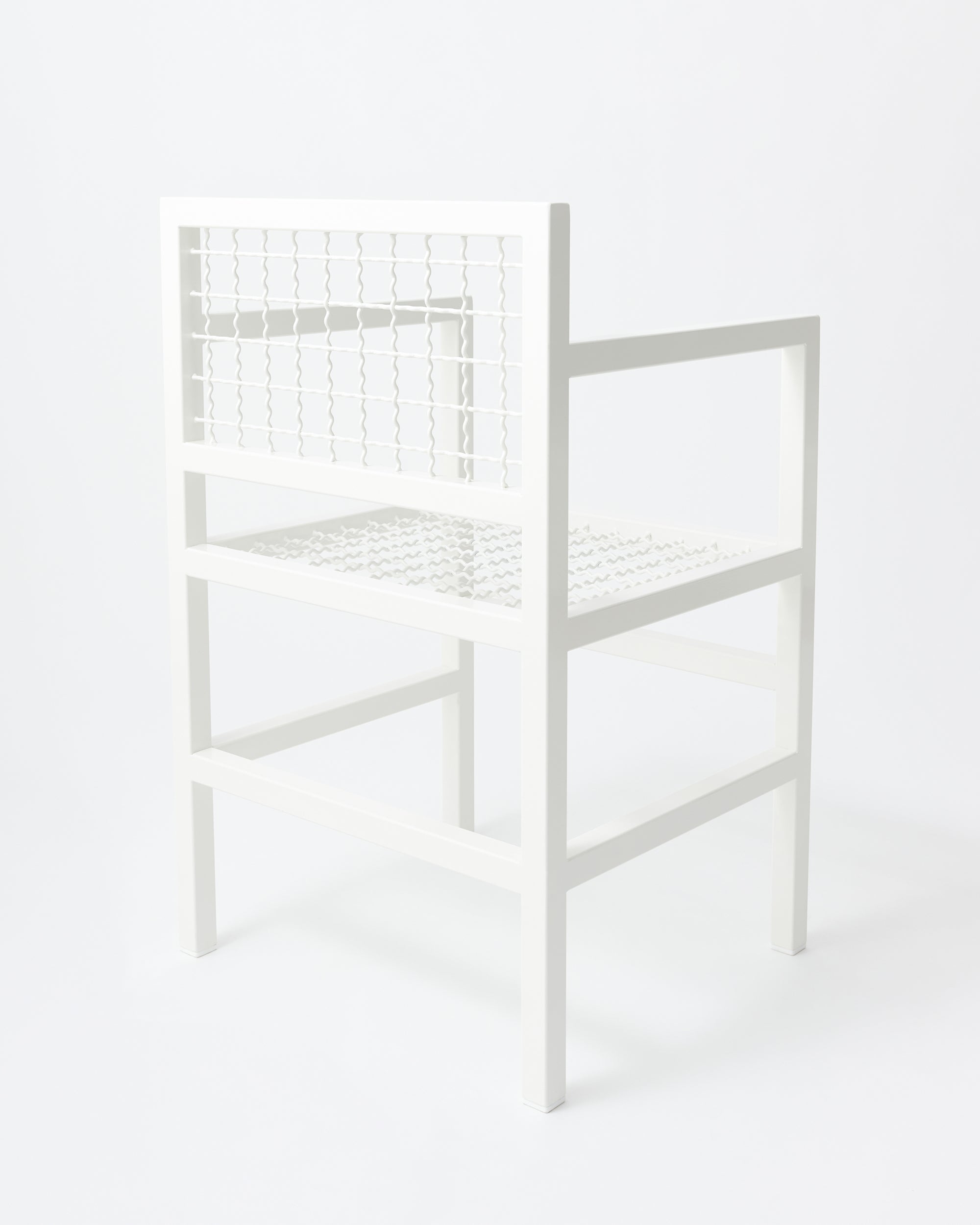 Pike chair | Stockholm white Metal