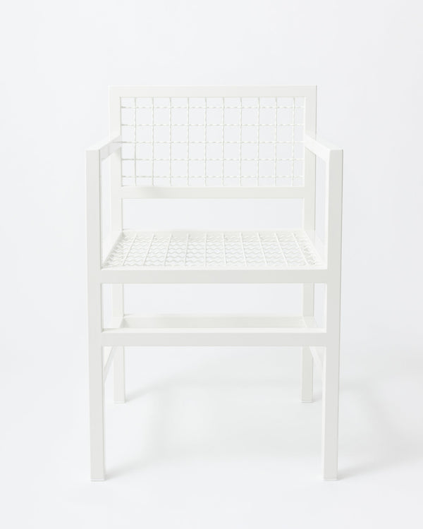 Pike chair | Stockholm white Metal