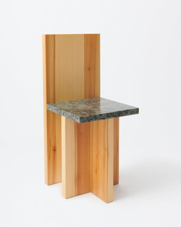 Pony chair | Lacqured pine & granite