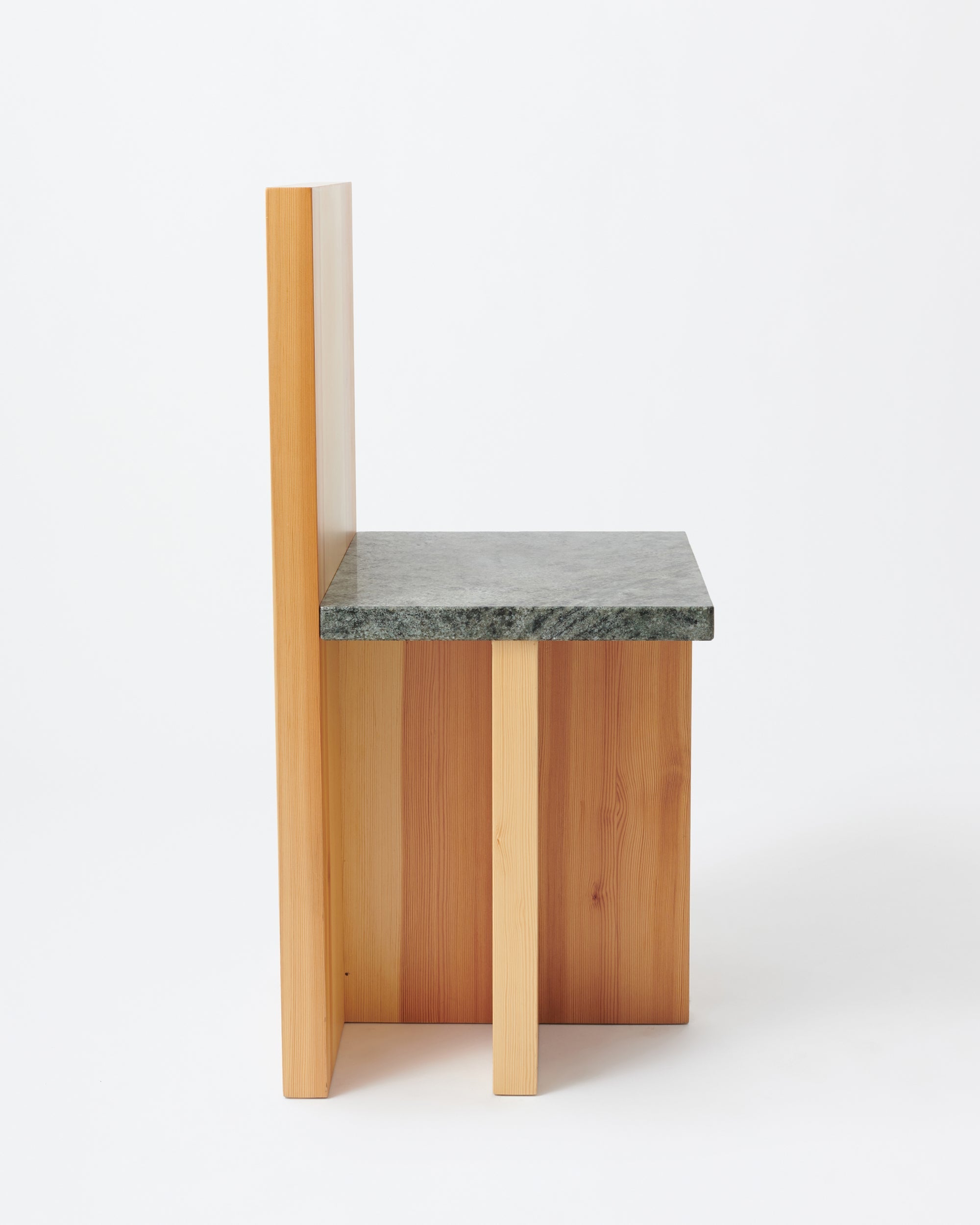 Pony chair | Lacqured pine & granite