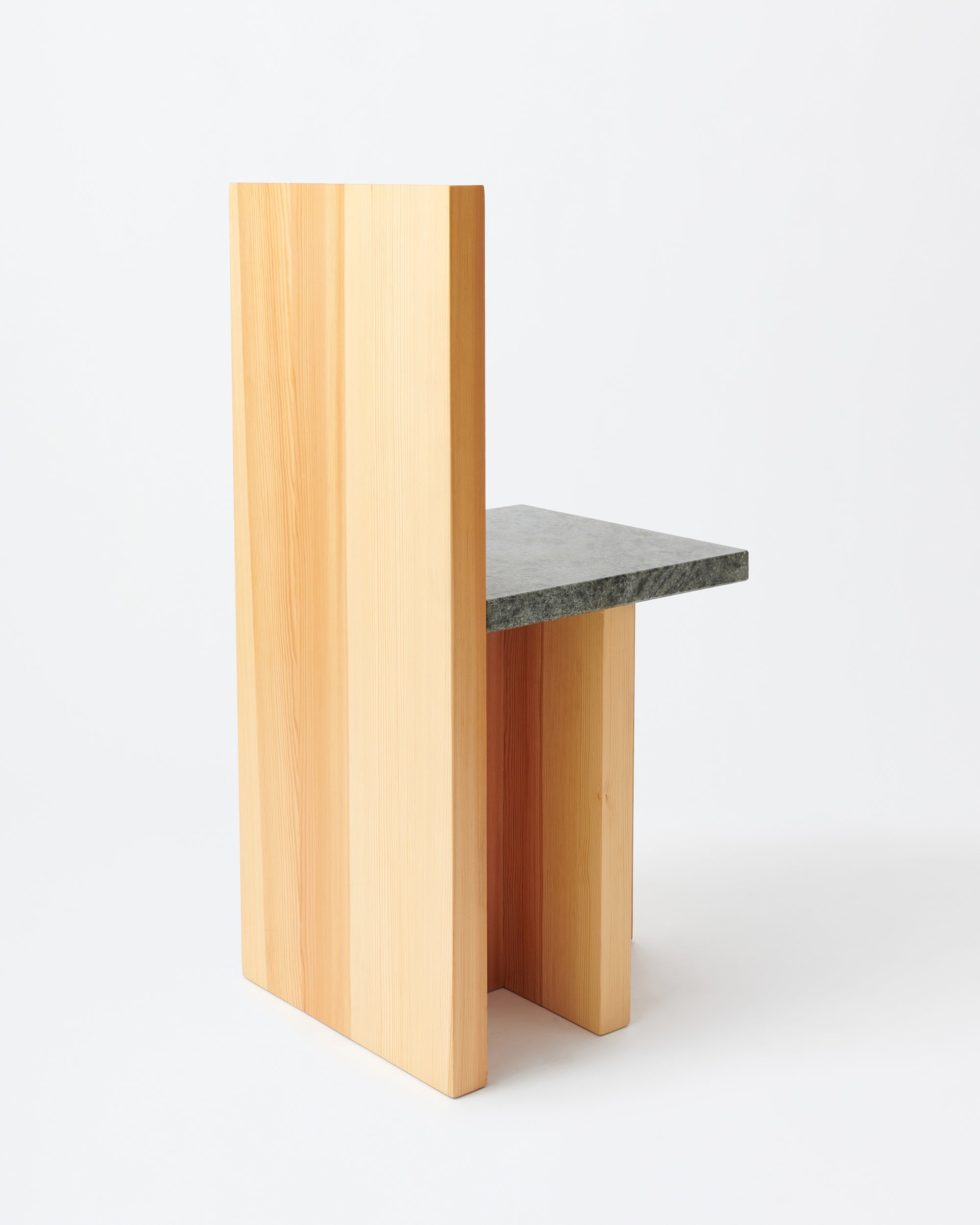 Pony chair | Lacqured pine & granite