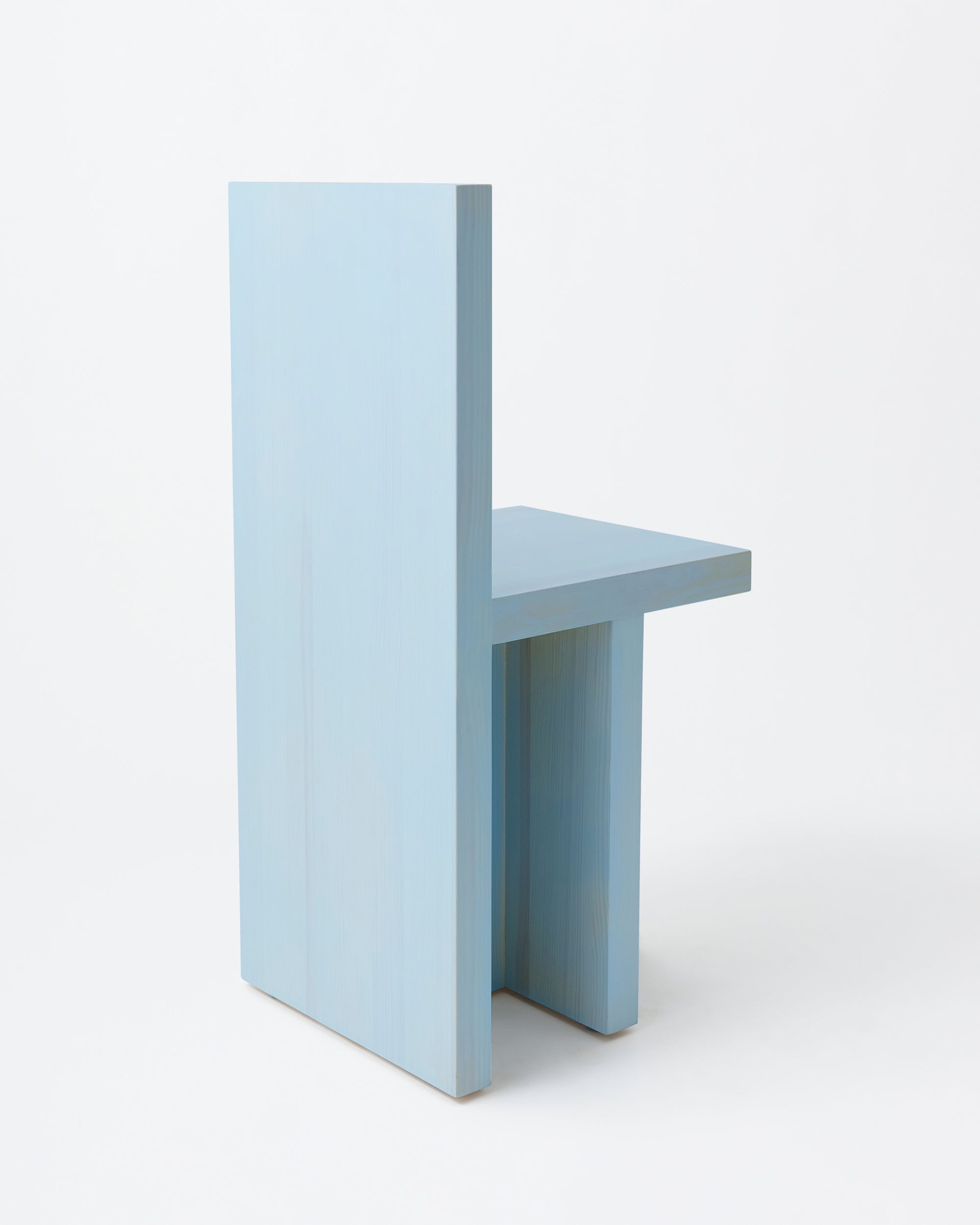 Pony chair | Stained baby blue Pine
