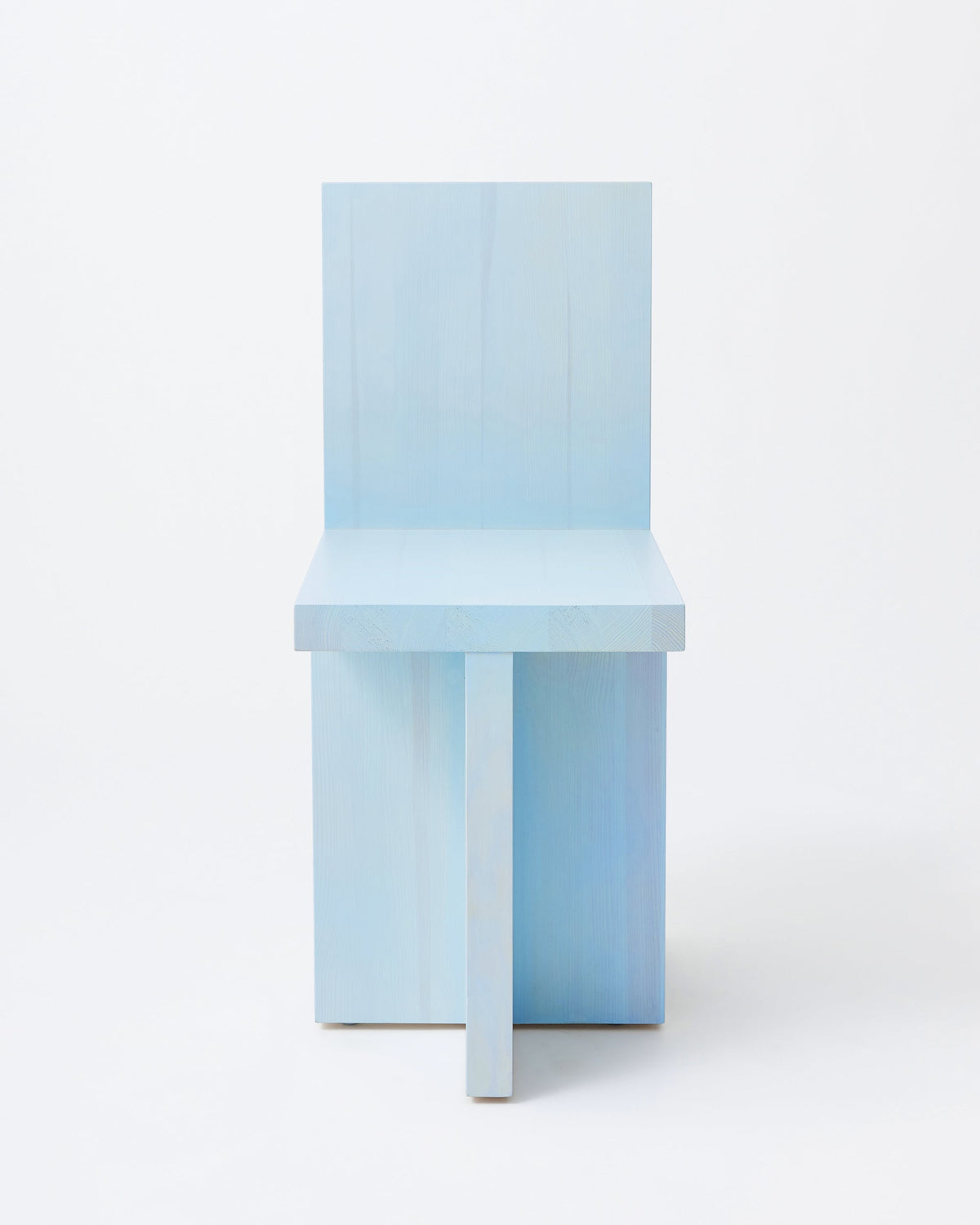 Pony chair | Stained baby blue Pine