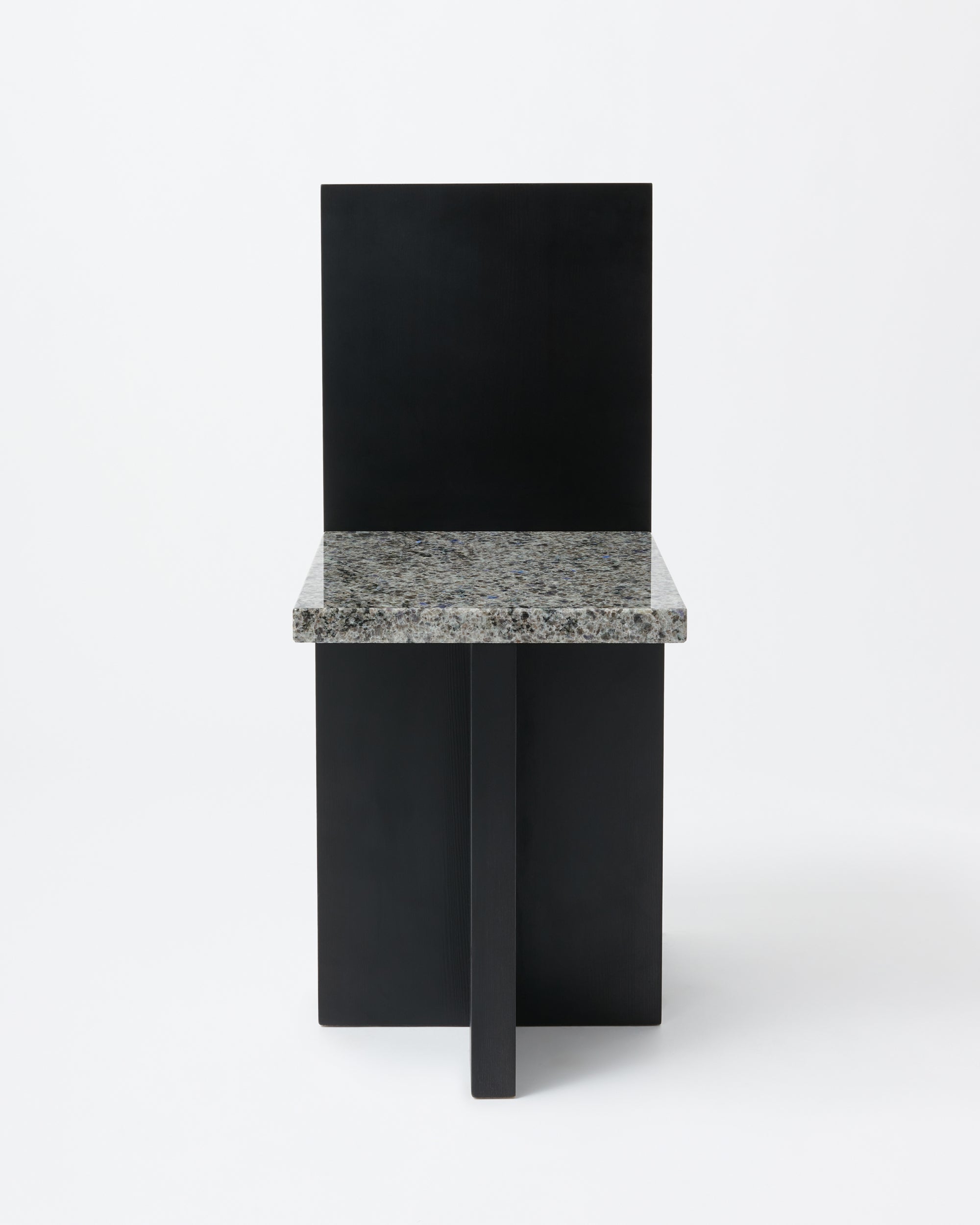 Pony chair | Stained black & granite