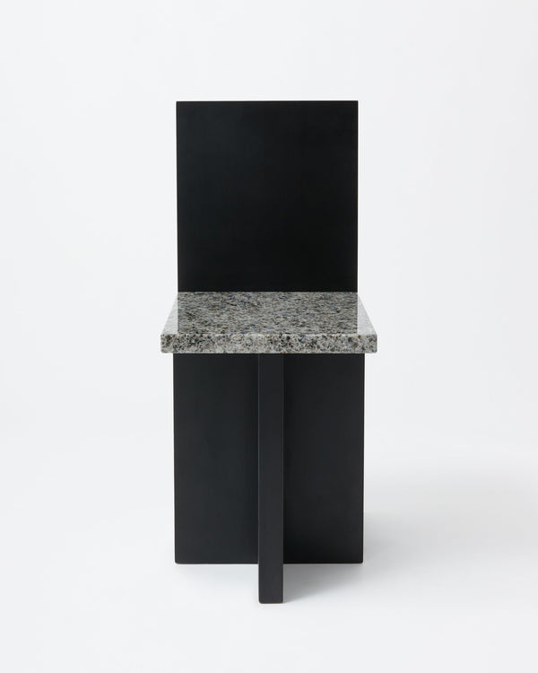 Pony chair | Stained black & granite
