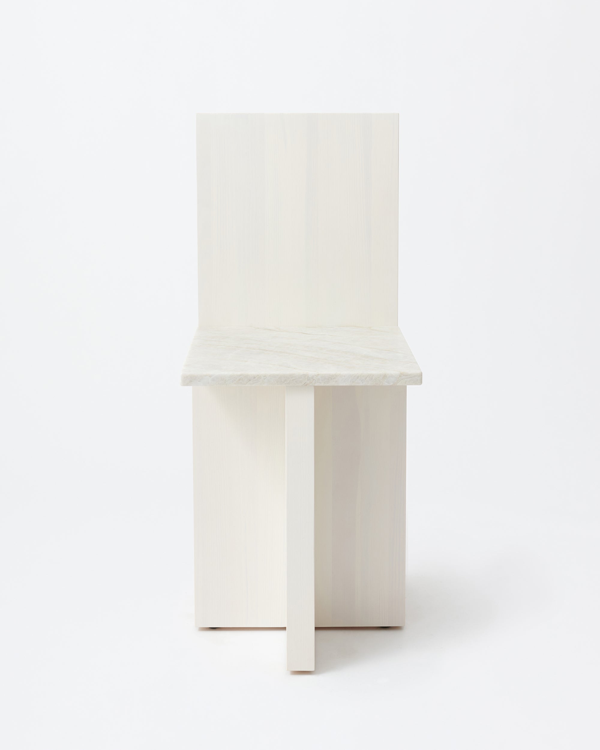 Pony chair | Stained off white & marble