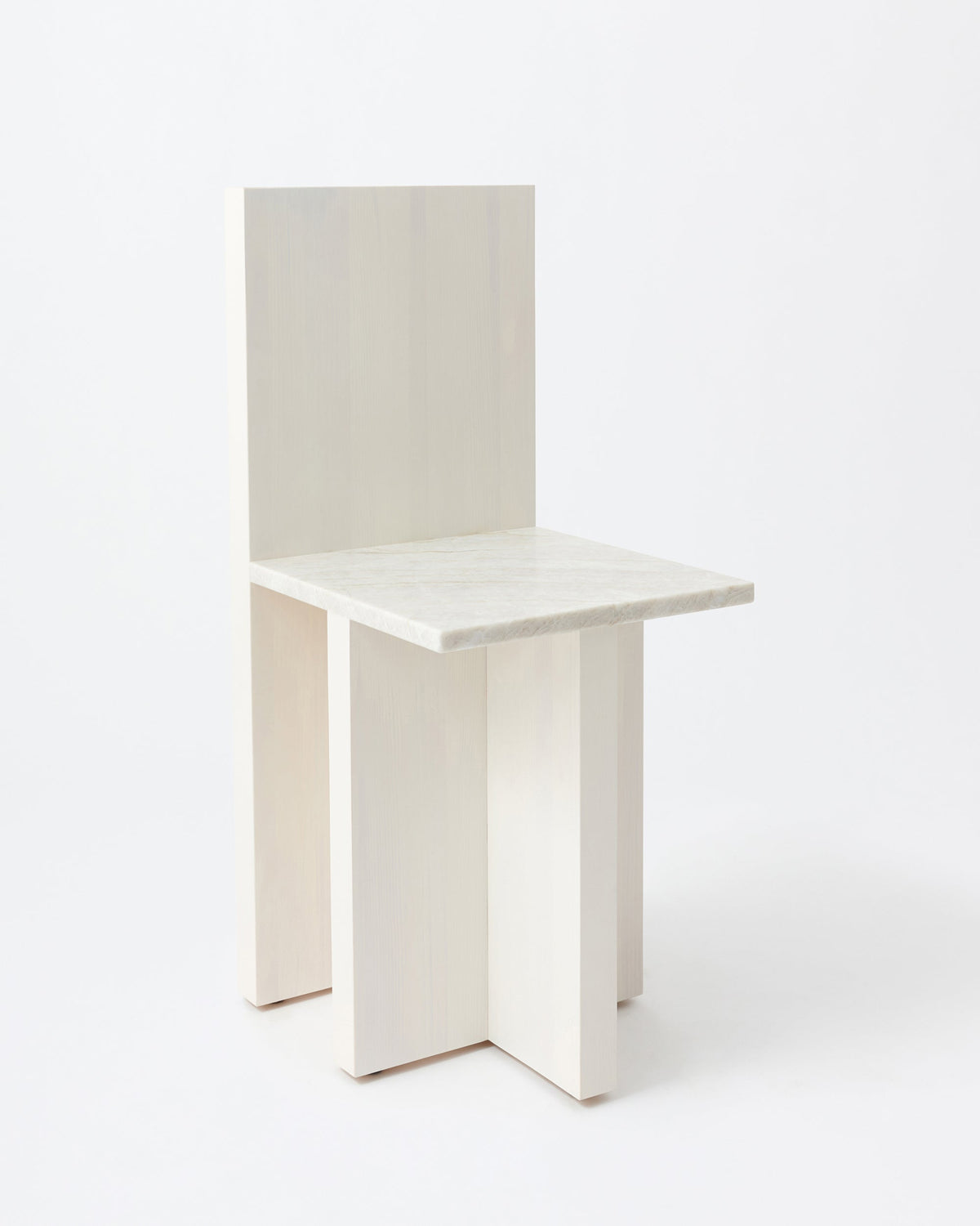 Pony chair | Stained off white & marble